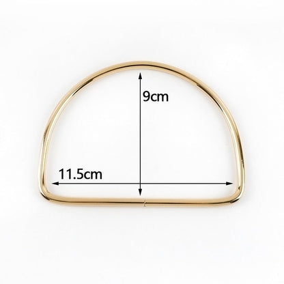 eybag 1Pc Round D-shaped Wooden Bag Handle Metal Ring Handbag Handles Replacement DIY Purse Luggage Handcrafted Accessories bag making