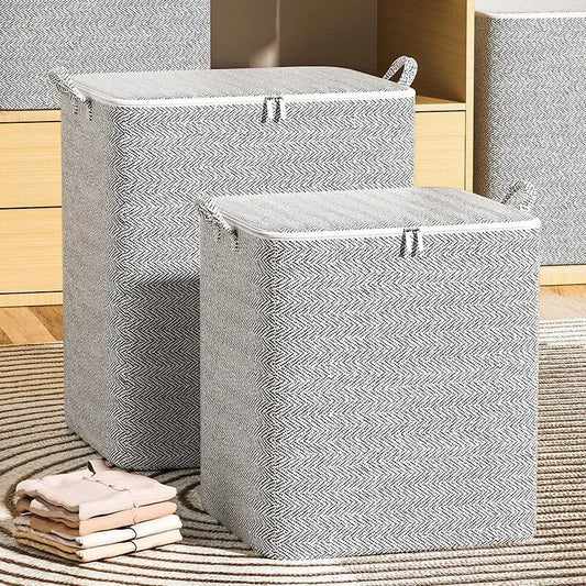 eybag 1pc Household Large Capacity Storage Bag Non-woven Material, Closet Wardrobe Organizer Can Be Used For Quilt Clothing, Toys