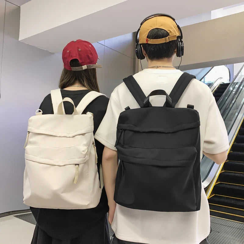 eybag Backpacks College Shoulder Bag Travel For Teenage Girls Nylon Unisex Fashion School Bags Female Student Men Cool Women