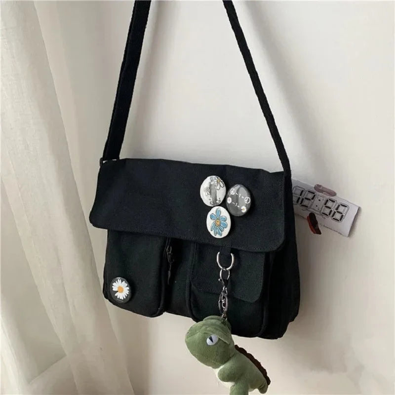 eybag Solid Color Multi-Pocket Crossbody Bags