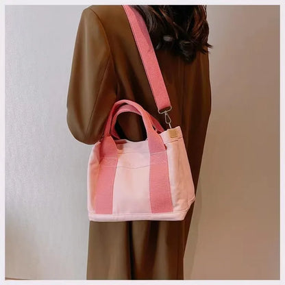 eybag - Quality Fashion Multilayer Pocket Women Canvas Tote Bag for Women Designer Simple Lady Handbag Diagonal Bags