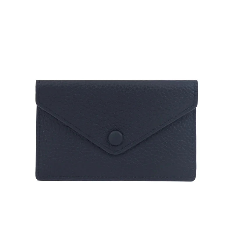 eybag Ultra-thin Ins Style Genuine Leather Card Holder Fashion Mini Short Envelope Wallet Korean Japan Credit Card Case Purse Dropship