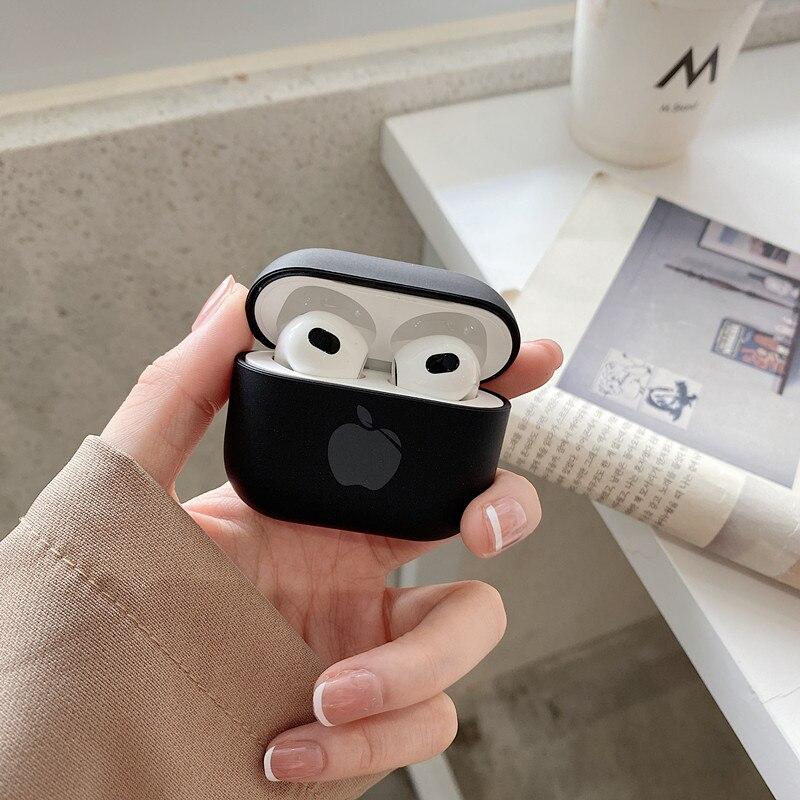 eybag Cute Solid Color Earphone Case For AirPods Pro 3 2 1 Cases Hard PC Luxury Matte Texture Protective Cover for airpod case