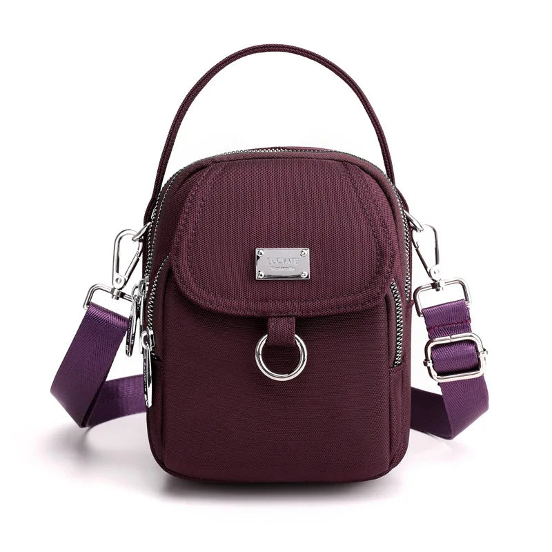 eybag Women's Single Shoulder Bag Fashion Bags High Quality Durable Fabric Female Mini Handbag Phone Pack Zipper Cross-body Backpack