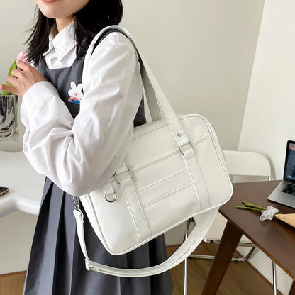 eybag Japanese Style JK Bag Women High School Student Uniform Bag PU Leather Shoulder Bag Women Simple Handbags Crossbody Bags Itabag