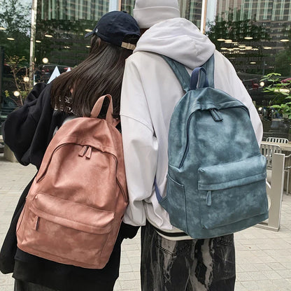 eybag High Quality PU Leather Woman Backpack Large Capacity School Bag Unisex Laptop Backpack, Fashion Travel Rucksack Bagpack Mochila