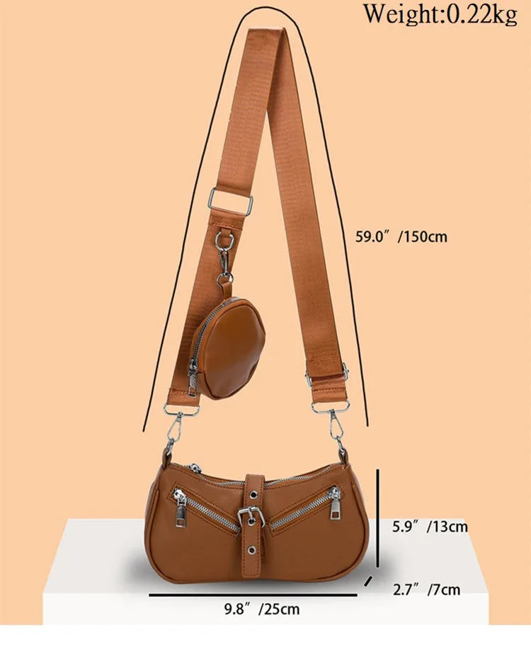 eybag Brand Luxury Designer Crossbody Bags For Women New in Leather Shoulder Bag Fashion Purses Handbags Female Small Bags Pouch