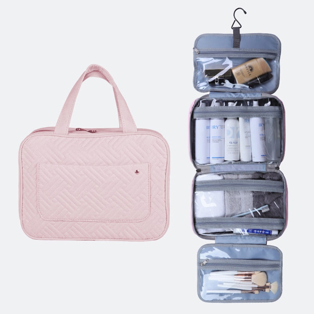 eybag Portable Travel Storage Bag for Women Cosmetic Toiletry Underwear Organizer Bag Waterproof Large Makeup Suitcase Make Up Bags