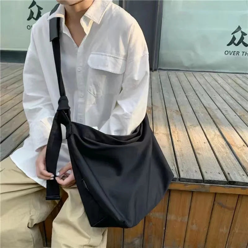 eybag Men's And Women's Large Capacity Messenger Bag Crossbody Bag Student Bag High Quality Canvas Travel Outdoor Fitness Bag