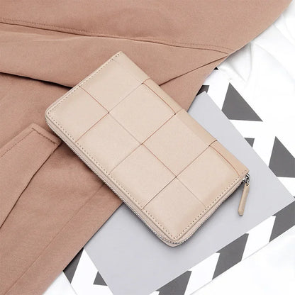 eybag 2024 New Fashion Genuine Leather Women Long Wallets Real Leather Female Luxury Brand Design Clutch Girl Lady Gift Cash Purse