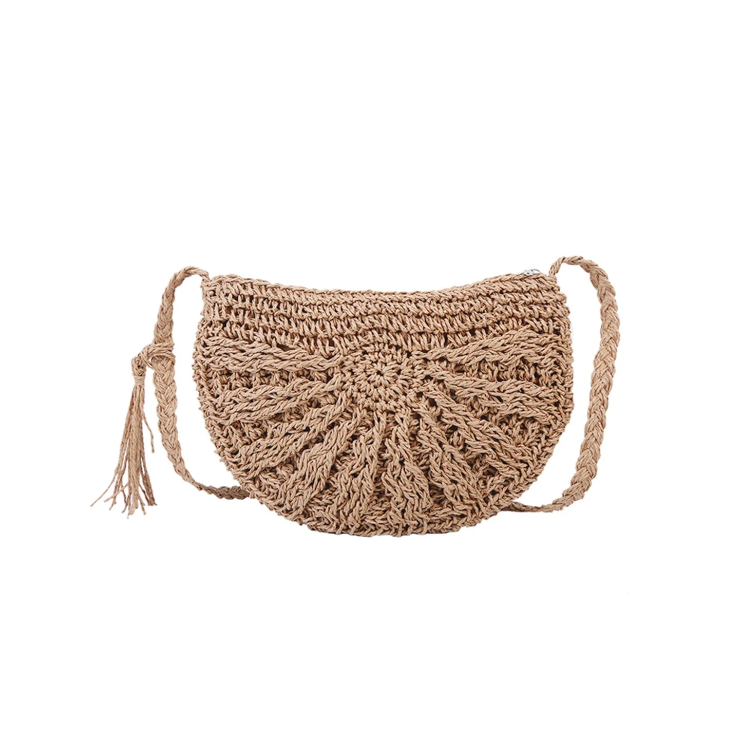 eybag Woven Shoulder Handbag New Ladies Fashion Summer Straw Crossbody Bag Female Beach Holiday Shopping Messenger Purses Women Bags