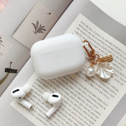 eybag For AirPods Pro /airpod 3/AirPods 2 Case Cute Korean bear flower tulip Pendant headphone case Air pods 3 silicone Earphone Cover