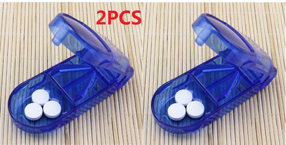 eybag Pill Caplets Medicine Dose Tablet Cutter Splitter Divide Compartment Storage Box Compartment Storage Box Portable Home Medicine