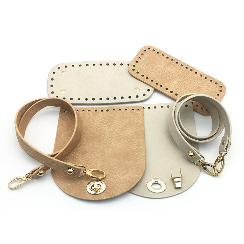 eybag Leather Bag Strap Handmade Handbag Woven Set High Quality Bag Bottoms With Hardware Accessories for DIY Shoulder Handbag