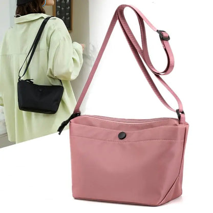 eybag Korean Simple Crossbody Bag for Women 2024 Nylon Waterproof Female Handbags Girl Student Shoulder Messenger Book Bag Satchels