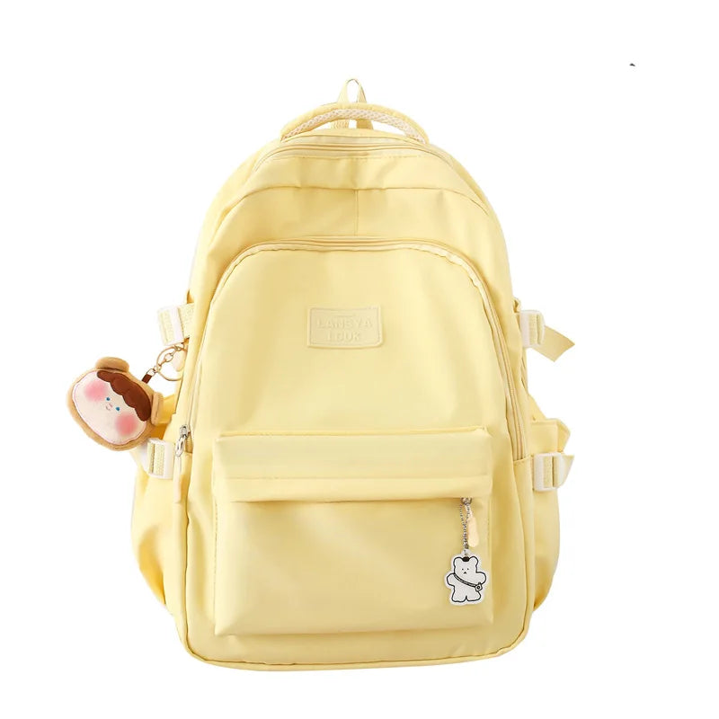 eybag Fashion Women Large Capacity Waterproof College Backpack Trendy Girls Laptop School Bag Cute Girls Travel School Bag