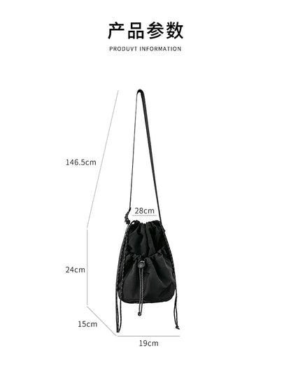 eybag Ruched Drawstring Bags for Women Soft Light Crossbody Bags for Women 2024 Casual Designer Shoulder Bag Phone Flap Mini Handbags