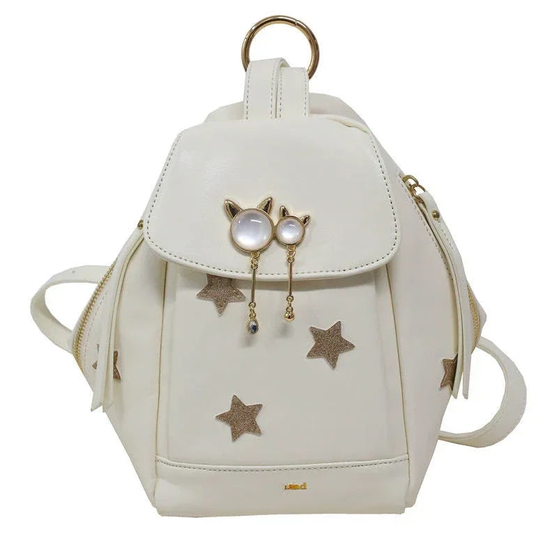 eybag Korean Fashion Multifunctional Girl Backpack Rivet Versatile Travel Bag Fashion Design Women Casual Backpack Student Schoolbags