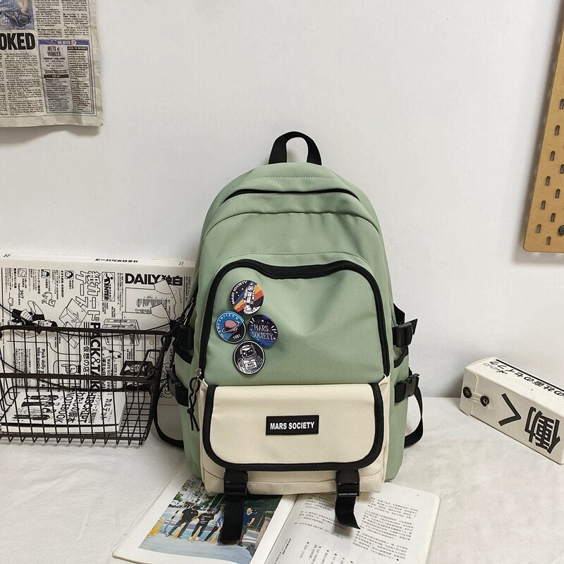 eybag New Casual Waterproof College Backpack Men Designer Book Bag Unisex Students Laptop Backpacks Canvas Student School Bags For Men