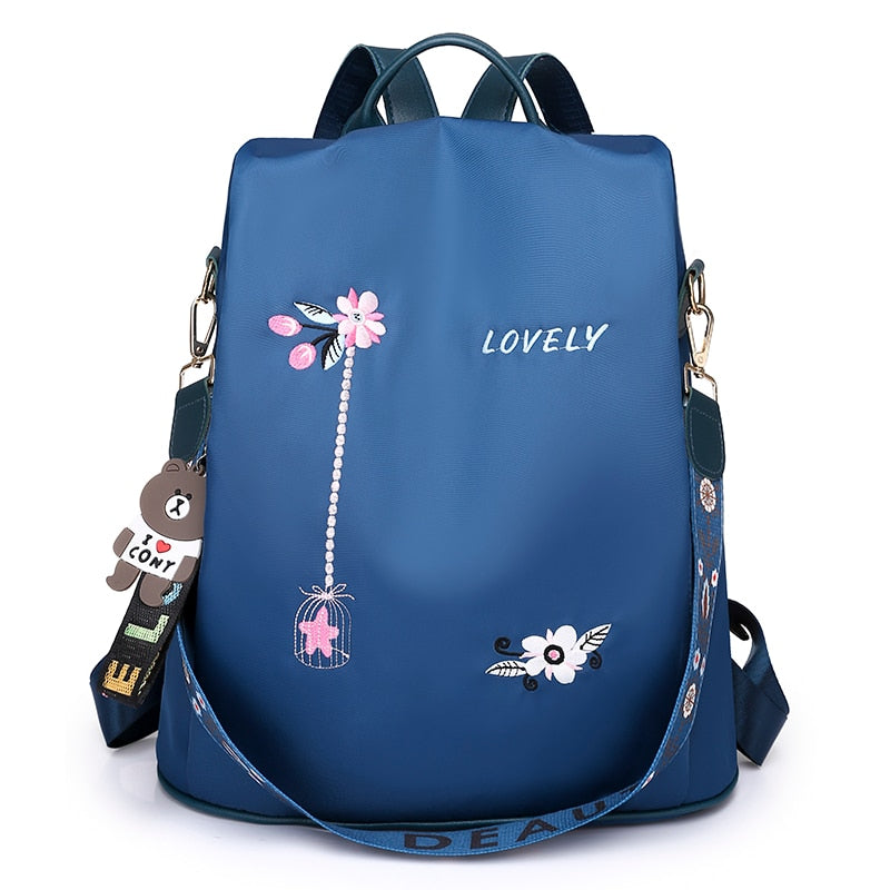 eybag NEW Fashion Anti Theft Women Backpack Durable Fabric Oxford School Bag Pretty Style Girls School Backpack Female Travel Backpack