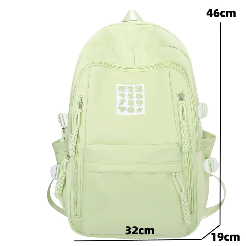 eybag Fashion Women Large Capacity Backpack For Teenagers Black School Bag Female Business Travel Bookbag Girl Waterproof NEW Mochila