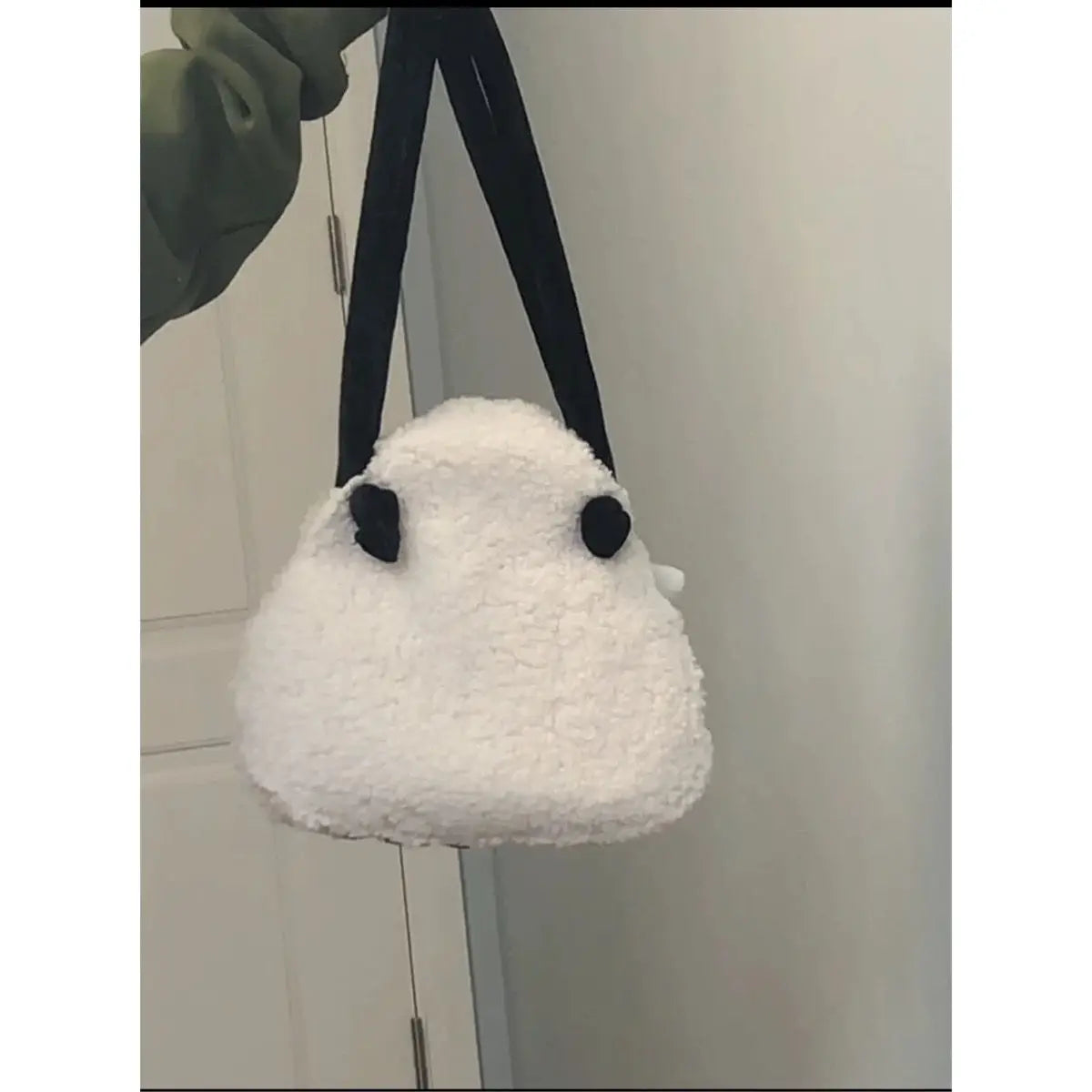 eybag Autumn Winter Japanese Cute Plush Corduroy Fashion Sushi Rice Ball Messenger Bag Women Bag Tote Bag Purses Handbags