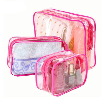 eybag Travel Transparent Cosmetic Bag PVC Women Zipper Clear Makeup Bags Beauty Case Make Up Organizer Storage Bath Toiletry Wash Bag