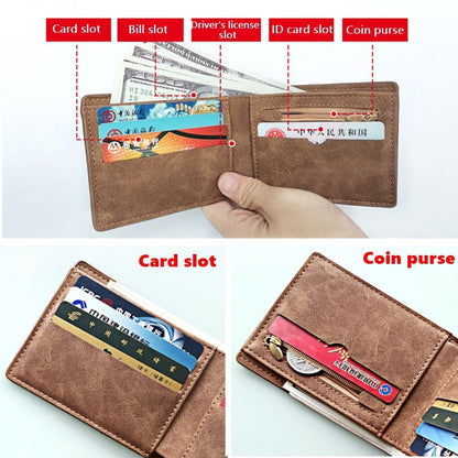 eybag 2023 New Fashion Wallets for Men Small Money Purses Wallets New Design Dollar Price Top Men Thin Wallet with Coin Bag Wallet