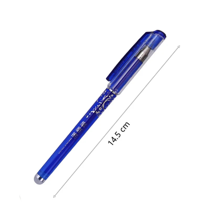 eybag 0.5mm Erasable Gel Pen Set Black Blue Red Ink Refill Rod Kawaii Pens Washable Handle School Office Supplies Writing Stationery