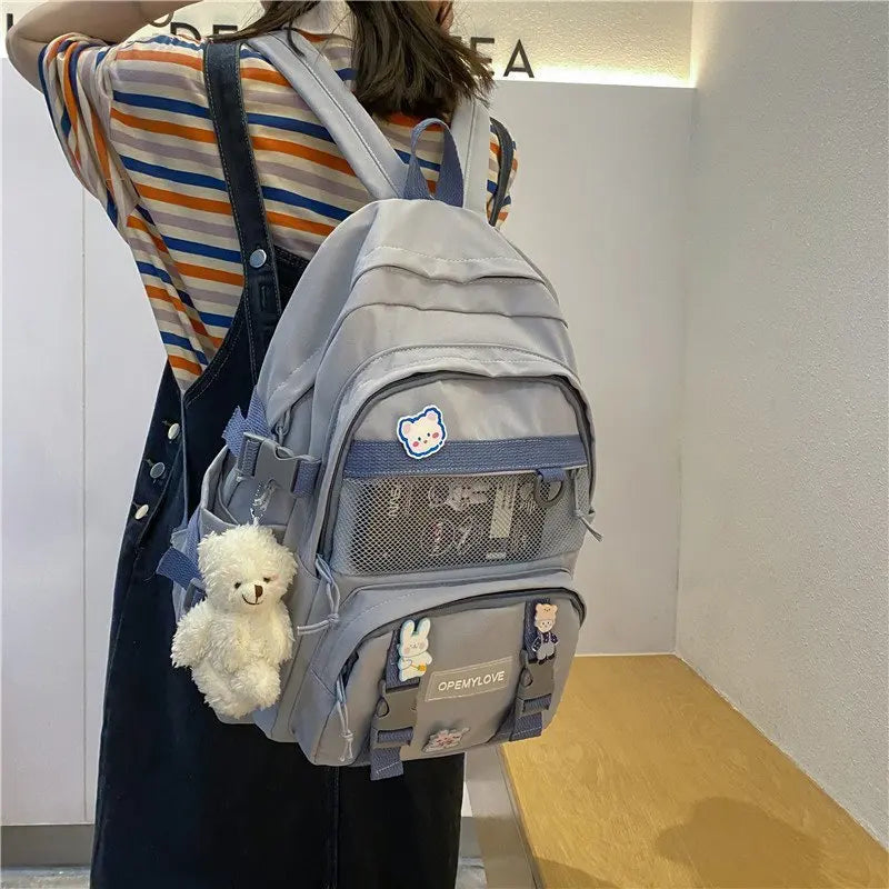 eybag Korean Ins Good-looking Junior High School Student Schoolbag Large-Capacity Backpack College Students' Backpack