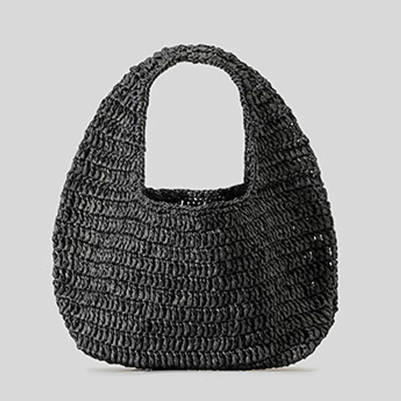 eybag Bohemian Straw Bags Women Luxury Designer Handbag Purses 2024 New In Papyrus Braided Hollow Out With Inner Pocket Small Shoulder