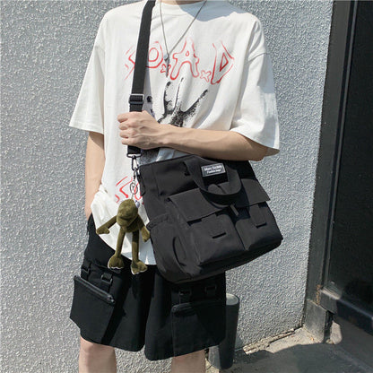 eybag Harajuku Youth Men Shoulder Bag Big Capacity Handbags Crossbody Bags for Women Messenger Bag Student Girls School Bags Bolsas