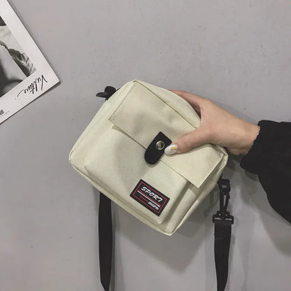 eybag Small Canvas Shoulder Bag Women Casual Canvas Mini Handbags Black/Beige/Purple/Yellow Crossbody Bags Harajuku Style Shoulder Bag