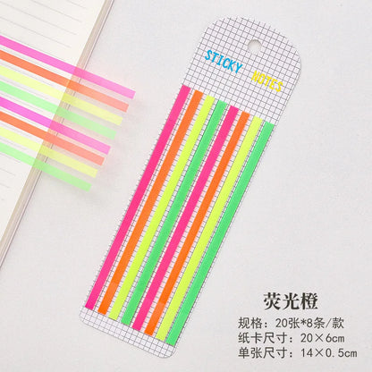 eybag 160Pcs/Set Color Stickers Transparent Fluorescent Index Tabs Flags Sticky Note Stationery Children Gifts School Office Supplie