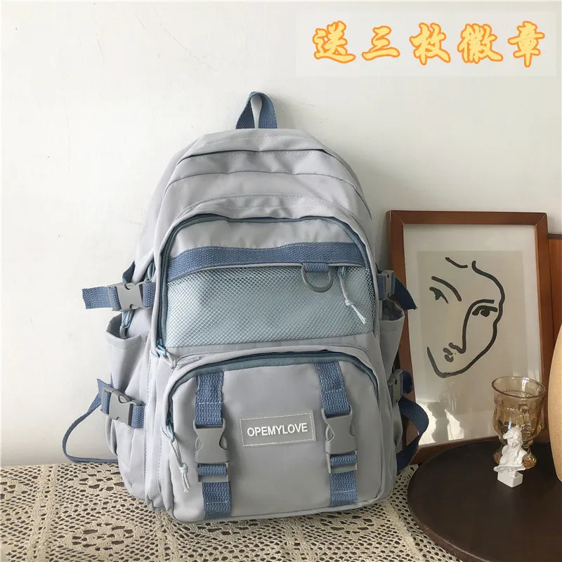 eybag Korean Ins Good-looking Junior High School Student Schoolbag Large-Capacity Backpack College Students' Backpack