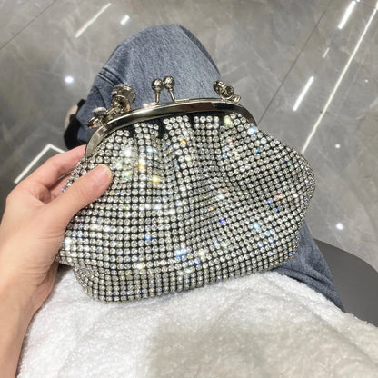 eybag Handle Rhinestones Evening Clutch Bag Purses and Handbag Luxury Designer Shiny Crystal Clutch Purse Bucket Bag Shoulder Bags