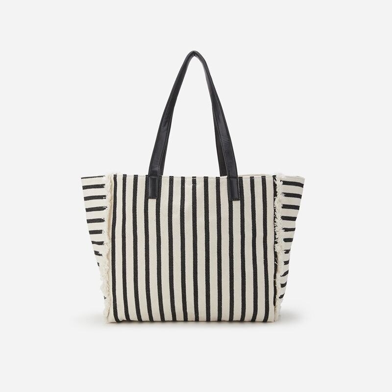 eybag Fashion Brand New Trend Striped Tote Shoulder Bag For Women Large Capacity Leisure Crossbody Bags Female Korean Street Backpack