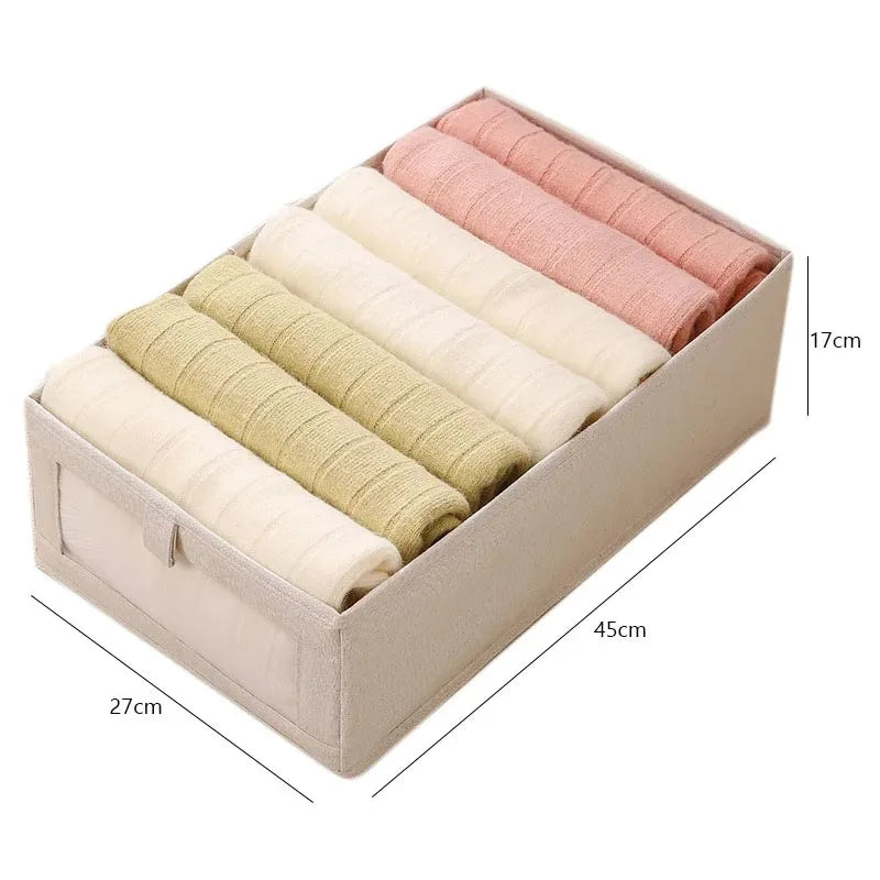 eybag Visible Wardrobe Storage Organizers Cabinet Drawer Clothes Storage Box for T-Shirts Jeans Underwear Pants Organizer Box