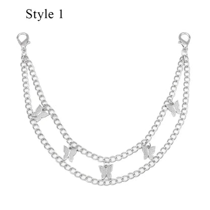 eybag Multi-layer Metal Bag Chain Decor For Handbag Decorative Chain Exquisite Halloween DIY Purse Chain Replacement Bag Accessories