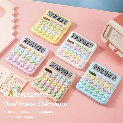 eybag Dopamine Candy Colored Desktop Calculator, High Beauty, Office, School, Student Stationery, Cute, Kawaii