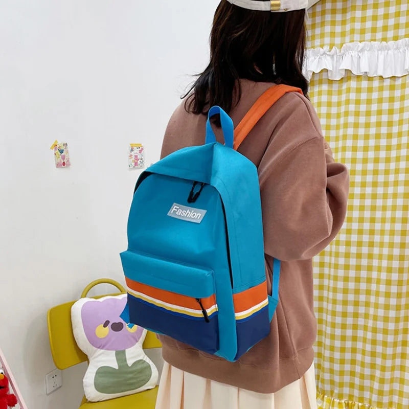 eybag Waterproof Youth School Bag Nylon Canvas Versatile Backpack Fashion Girls Backpack Female Shoulder High School School