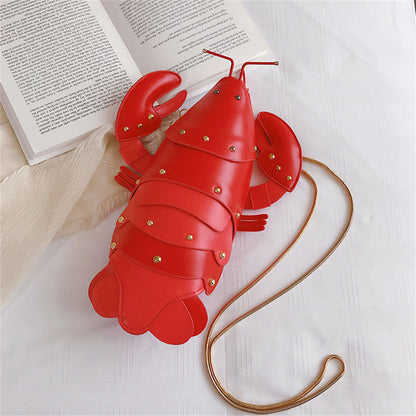 eybag Novelty Purses and Handbags Luxury Designer Shoulder Bags Lobster Creative Shoulder Bag Purse Clutch Kawaii Chain Crossbody Bags