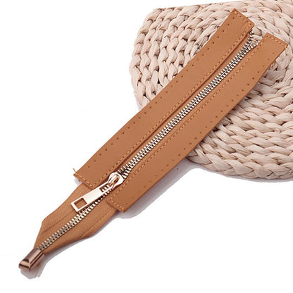 eybag 1PCS DIY Zipper For Woven Bag Hardware PU Leather Zipper Sewing Accessories 55cm Metal Zipper For Clothes Shoes Supplies