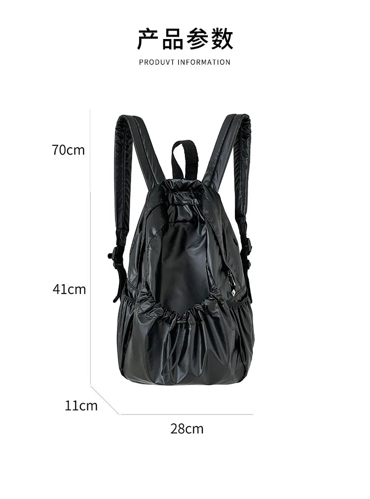 eybag Large Capacity Women Backpack Designer Luxury Versatile Shoulder Bag Fashion Trendy Casual School Bags High Quality Drawstring