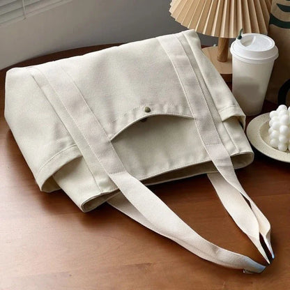 eybag Large Capacity Reusable Bag, Fashion Shoulder Strap Bag, Eco Tote Bag, Oversized Canvas Bag, Basic Everyday Huge Bag, Casual Daily Handbag