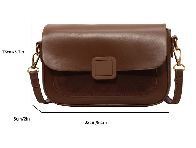 eybag Small Square Suede Bag For Women Winter New Women's Handbag Single Shoulder Crossbody Bags