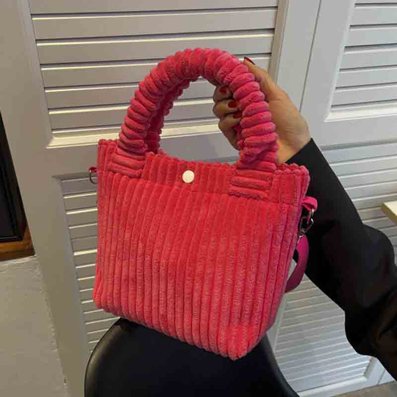 eybag Corduroy Women's Bag Autumn Winter New Soft Handbags Cute Totes Fashion Casual Female Crossbody Shoulder Tote Bags for Women