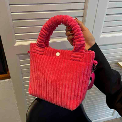 eybag Corduroy Women's Bag Autumn Winter New Soft Handbags Cute Totes Fashion Casual Female Crossbody Shoulder Tote Bags for Women