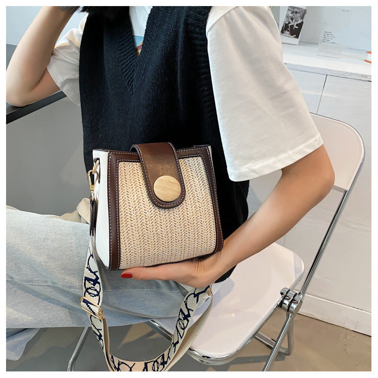 eybag Small Pu Straw Cover Crossbody and Shoulder Bags for Women 2022 Lace Fashion Messenger Bag New Designer Luxury High-capacity