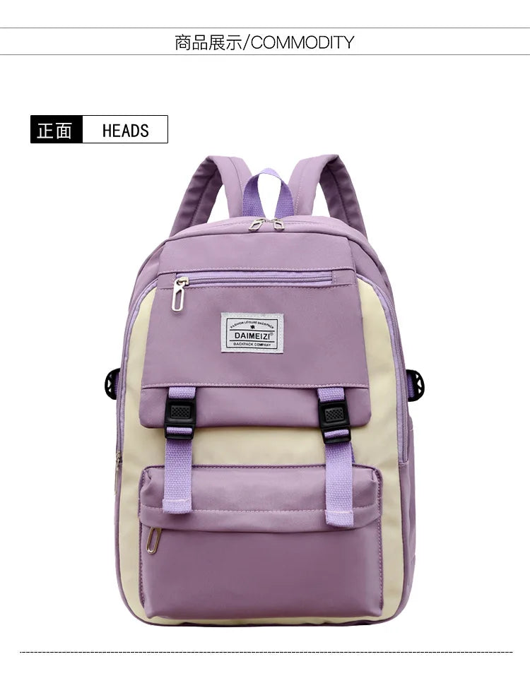 eybag British Style Fashionable Versatile Backpack Teen Girl Princess Large Capacity School Bag Primary and Secondary School Bag